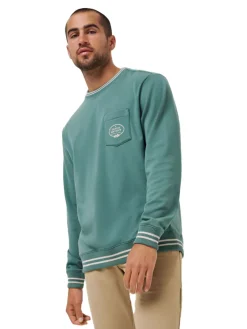 TravisMathew VIP Ticket Crew Neck - Silver Pine