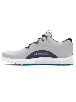 Under Armour Charged Draw 2 Spikeless Golf Shoes - Halo Grey/Capri