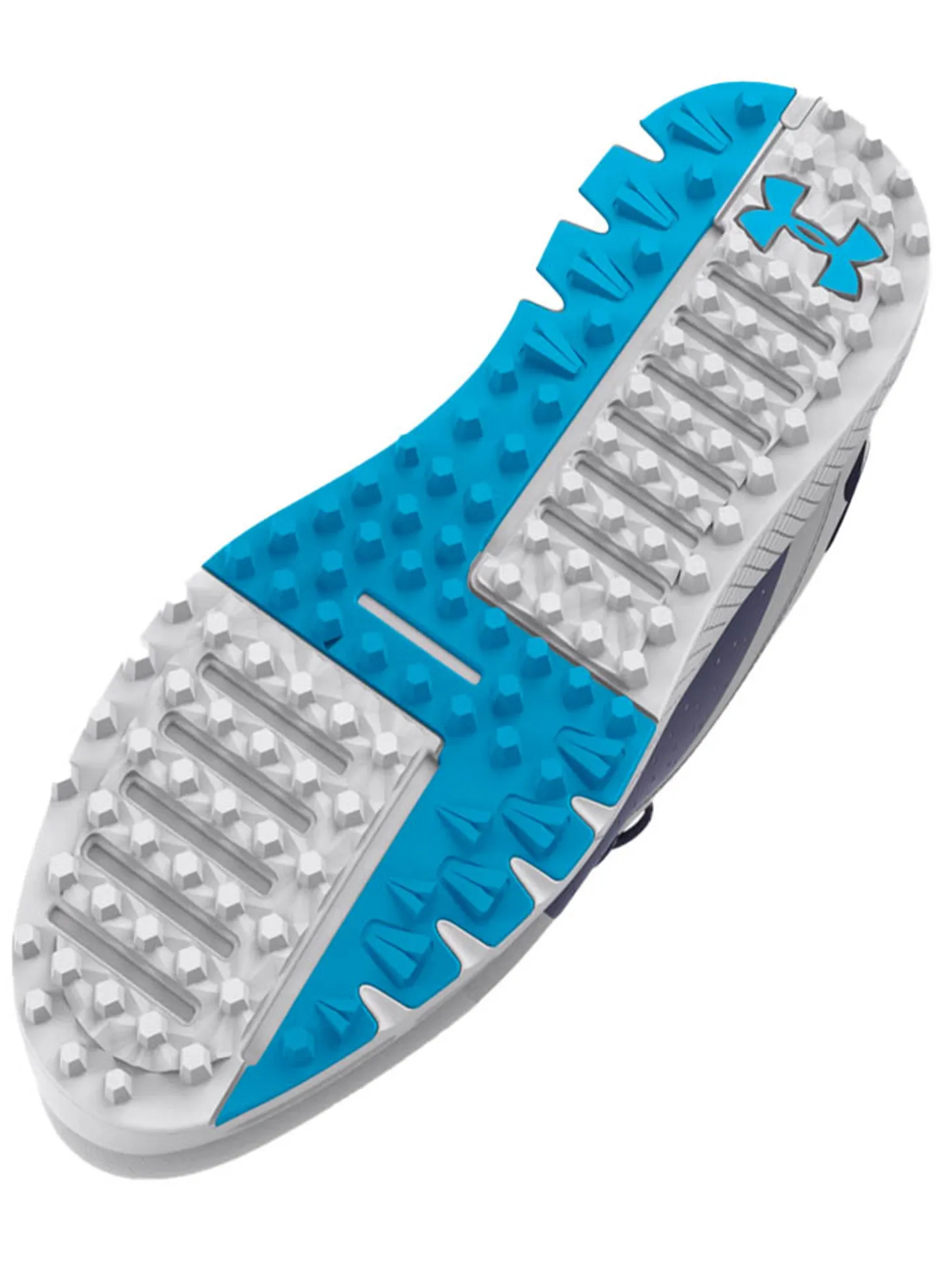 Under Armour Charged Draw 2 Spikeless Golf Shoes - Halo Grey/Capri