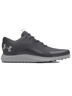 Under Armour Charged Draw 2 Spikeless Golf Shoes - Black/Mod Grey