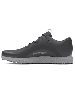 Under Armour Charged Draw 2 Spikeless Golf Shoes - Black/Mod Grey