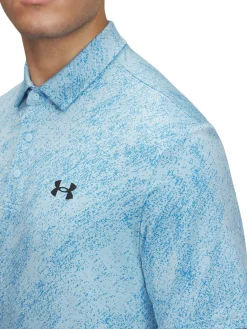 Under Armour Drive Jacquard Polo - Stream/Ether Blue