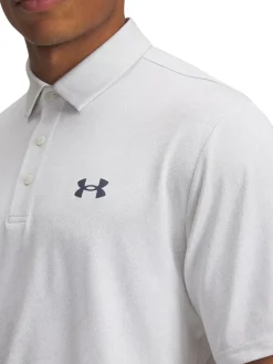 Under Armour Drive Jacquard Polo - White Clay/White