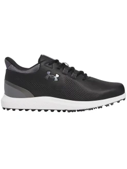 Under Armour Drive Medal SL Golf Shoes - Black/Castlerock/Metallic Silver