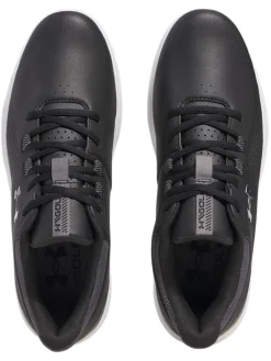 Under Armour Drive Medal SL Golf Shoes - Black/Castlerock/Metallic Silver