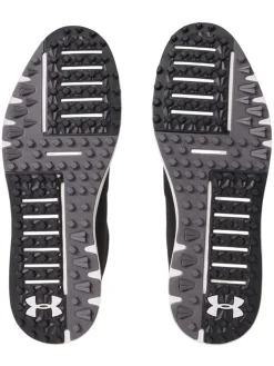 Under Armour Drive Medal SL Golf Shoes - Black/Castlerock/Metallic Silver