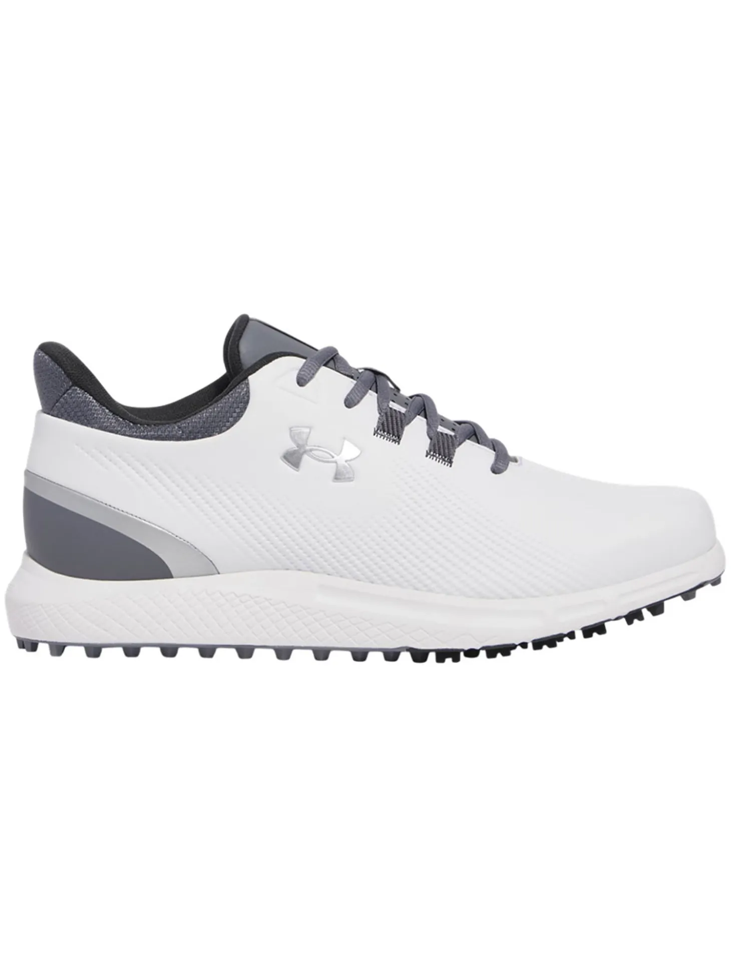 Under Armour Drive Medal SL Golf Shoes - White/Titan Grey/Metallic Silver