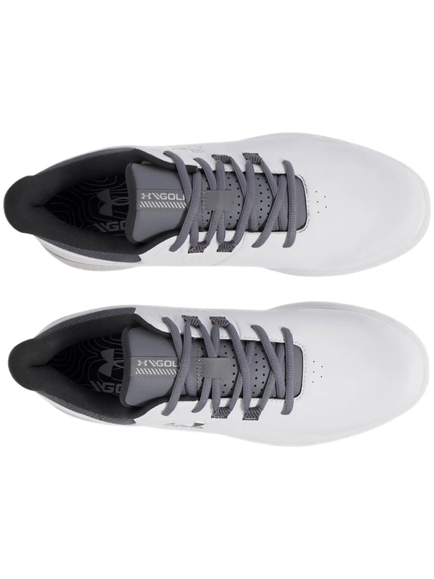Under Armour Drive Medal SL Golf Shoes - White/Titan Grey/Metallic Silver