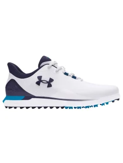Under Armour HOVR Drive Fade SL (Extra Wide) Golf Shoes - White/Capri