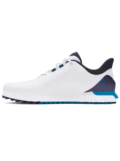 Under Armour HOVR Drive Fade SL (Extra Wide) Golf Shoes - White/Capri