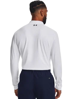 Under Armour Performance 3.0 Long Sleeve Polo - White