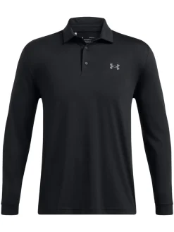 Under Armour Playoff 3.0 Long Sleeve Polo - Black