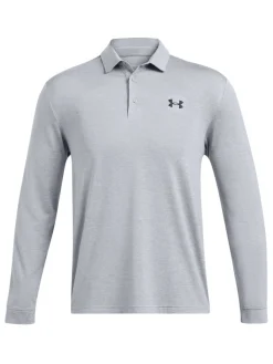 Under Armour Playoff 3.0 Long Sleeve Polo - Steel/Mod Grey/Black