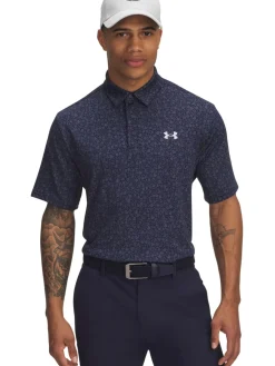 Under Armour Playoff 3.0 Printed Polo - Midnight Navy/Halo Grey