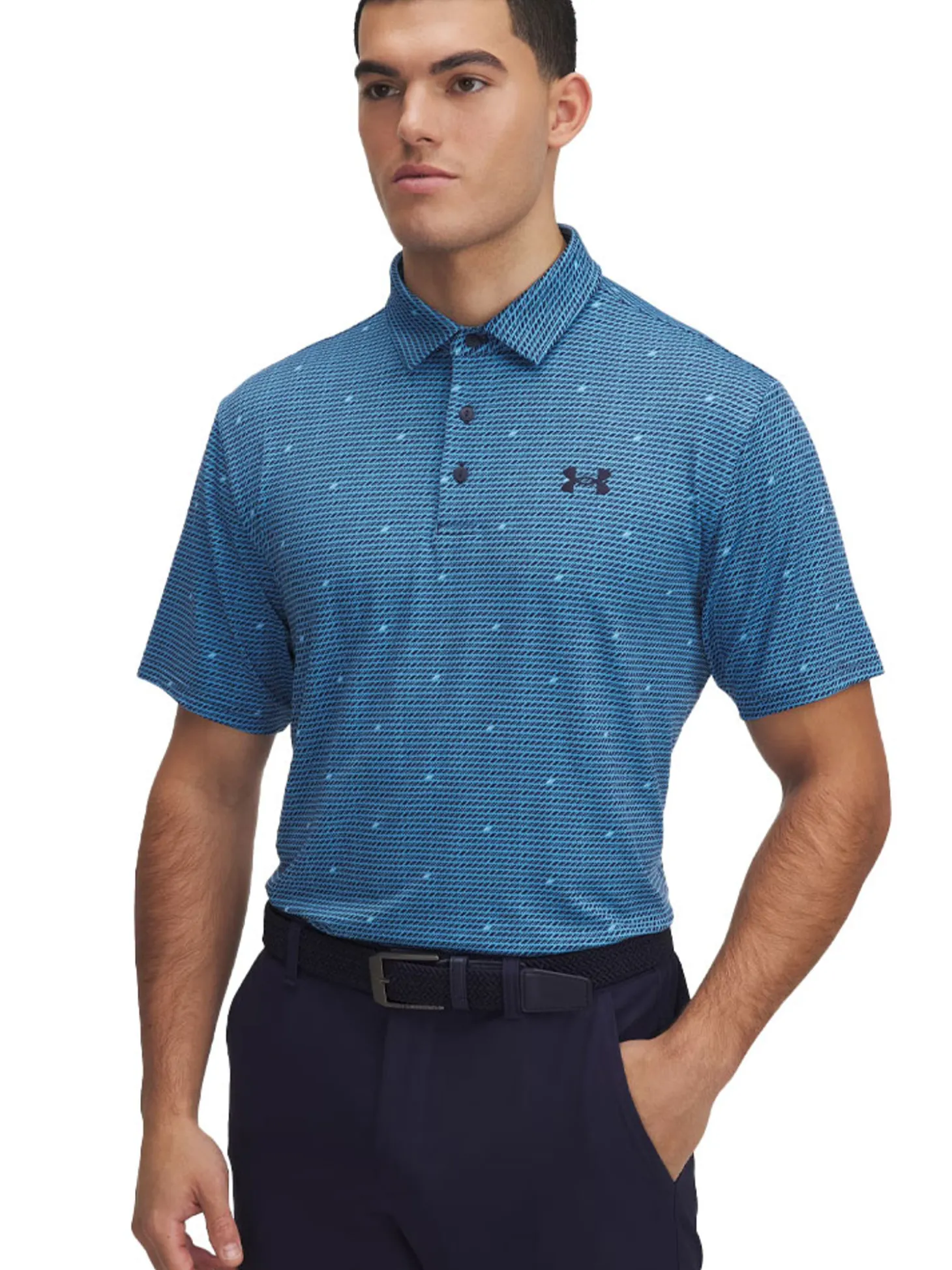 Under Armour Playoff 3.0 Printed Polo - Ether Blue/Stream