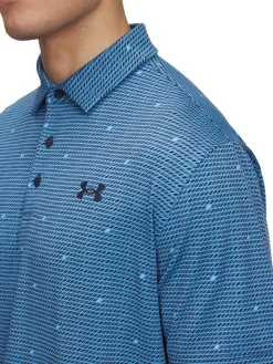 Under Armour Playoff 3.0 Printed Polo - Ether Blue/Stream