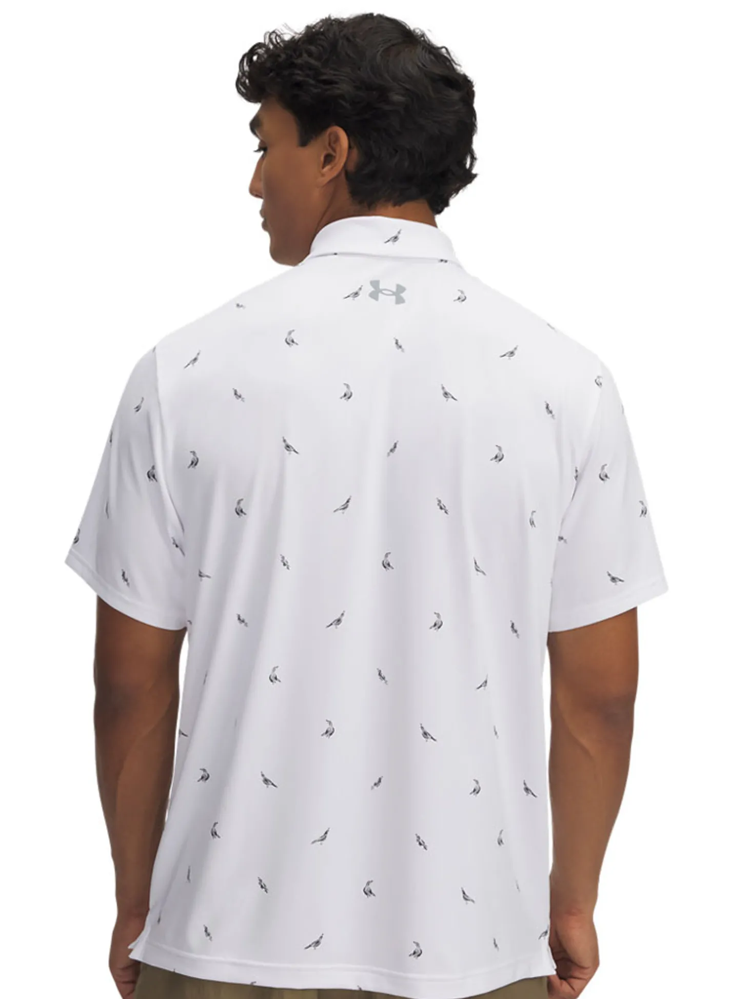 Under Armour Playoff 3.0 Printed Polo - White/Steel