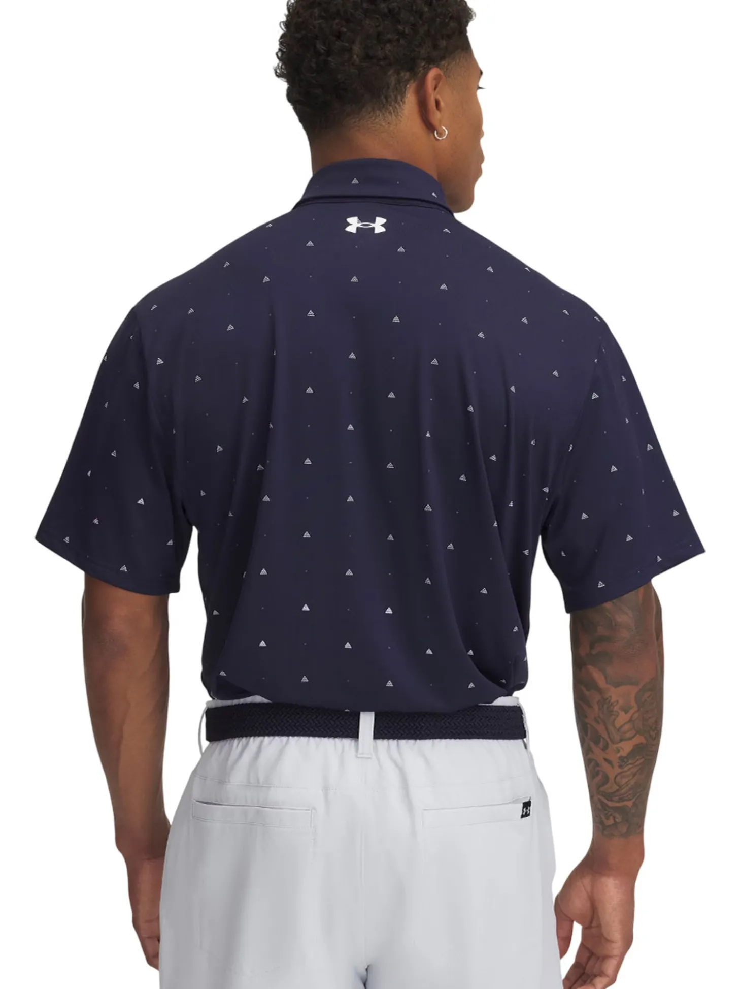 Under Armour Playoff 3.0 Printed Polo - Midnight Navy/White