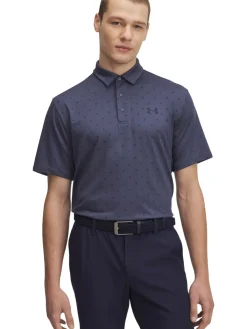 Under Armour Playoff 3.0 Printed Polo - Downpour Grey/Midnight Navy
