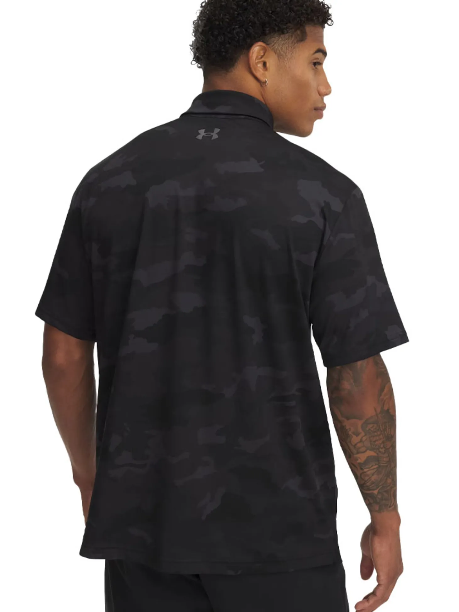 Under Armour Playoff 3.0 Printed Polo - Black/Castlerock