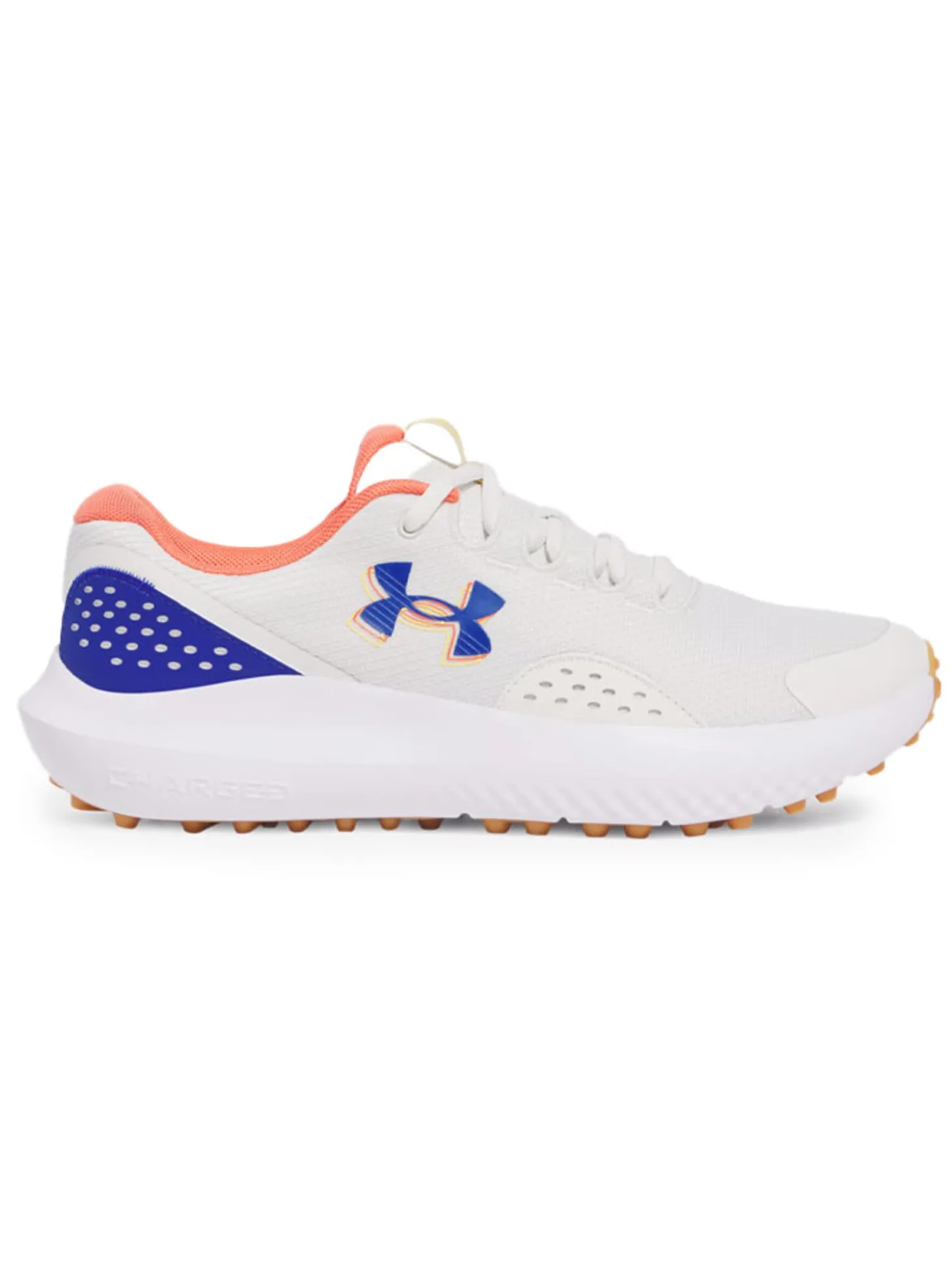 Under Armour Surge Golf Shoes - White Clay/Royal