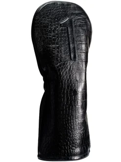 Vessel Lux Embosse Headcover - Croc Black