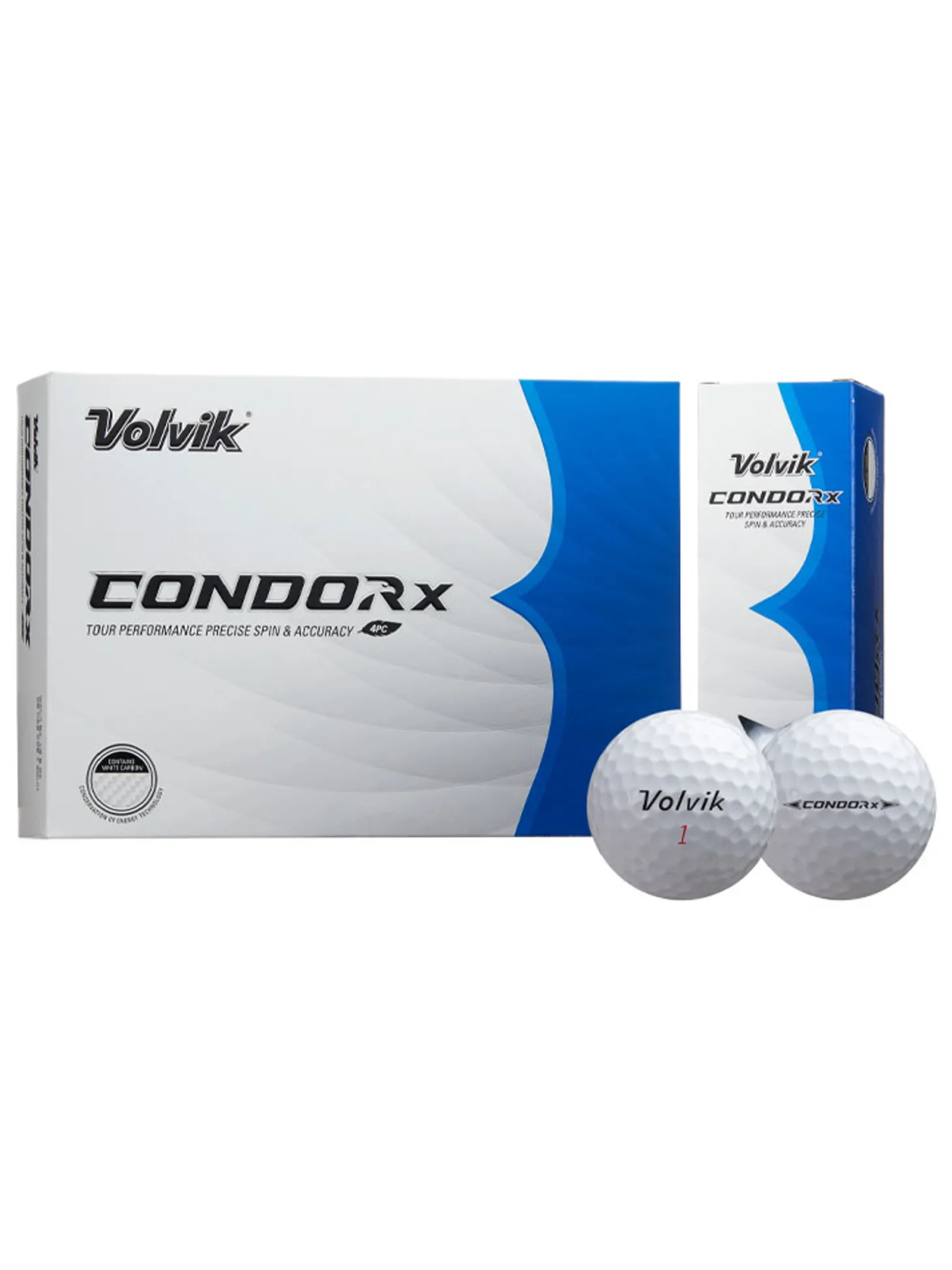 Volvik Condor X Golf Balls - 1 Dozen White